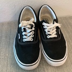 Vans Black Eras Mens size 8 Womens Size 9.5